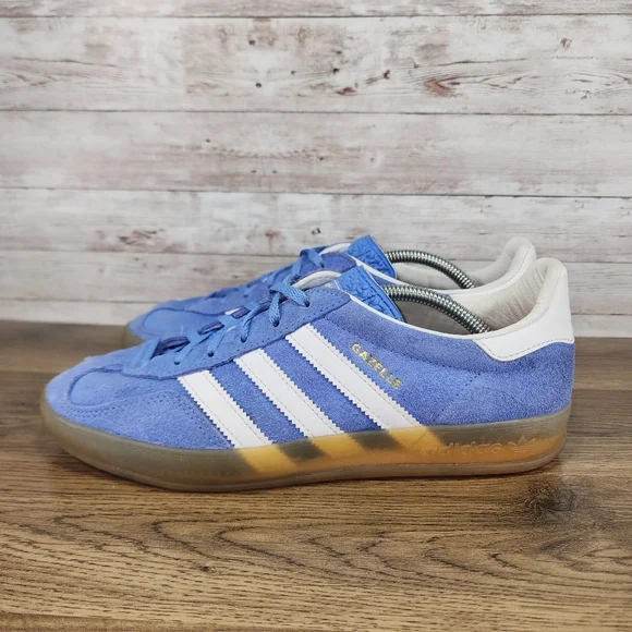 Adidas Originals Women's Gazelle Indoor Blue Sneaker Size 8.5 - Picture 3 of 8
